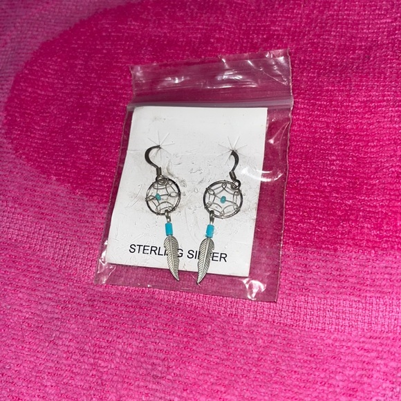 dreamcatcher drop earrings - Picture 1 of 2